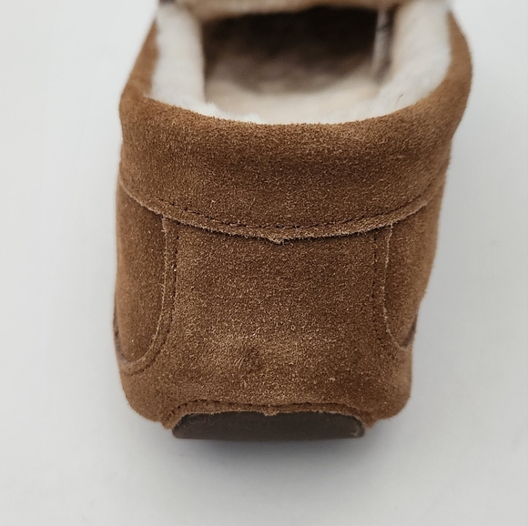 NEW Pajar tan suede leather shearling cabin slippers house shoe men size 42 - Picture 13 of 13